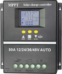 Laadija kontroller, p&auml;ikesekontroller MPPT 60A 80A 100A Solar PV regulaator 12V 24V 36V 48V automaatne p&auml;ikeselaadimise kontroller Solar PV aku (vool: 100A, nimipinge: 12V, 24V, 36V, 48V)