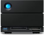LaCie STLG48000400 2big Dock Thunderbolt 3 48TB v&auml;line k&otilde;vaketas 3,5-tolline Thunderbolt 3 RAID 1 2 USB-C + kaardilugeja PC ja Mac koos andmep&auml;&auml;steteenusega