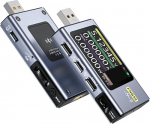 DollaTek FNB58 USB Tester Digitaalne voltmeeter Ampermeetri t&uuml;&uuml;p C Kiirlaadimise tuvastamine Trigger V&otilde;imsuse m&otilde;&otilde;tmine Ripple m&otilde;&otilde;tmine Bluetoothiga 4-28V j&auml;lgimise pinge