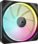 Corsair iCUE LINK LX140 RGB 140mm PWM ventilaator &uuml;ksikpakett - kaks valgusahelat - n&otilde;uab iCUE LINK s&uuml;steemikeskust (saadaval eraldi) - Corsair AirGuide tehnoloogia - must