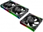 TR-Thermalright TL-M12QR X3 120mm CPU PWM ventilaator Juhtmevaba &uuml;hendamine 1500RPM Vaikne jahutus tagurpidi CPU ventilaator 3 Pack l&otilde;pmatu peegli valgusefekt ARGB V&otilde;ib kasutada koos kere / CPU jahutiga