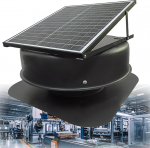 Solar Dachbodenventilator 42 Watt, Solarbetriebener Dachabluftventilator, ger&auml;uscharm, wetterfest f&uuml;r automatischen Nachtbetrieb