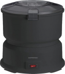 Gastronoma 18220001 Kartulikoorija koos salatipurustiga 1 kg Elektriline kartulikoorija Kartulikoorimismasin plastist must