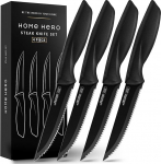 Home Hero Messerset mit Messersch&auml;rfer - Scharfe K&uuml;chenmesser Set - Steakmesser Messerblock Kochmesser Set Edelstahl Messer Set
