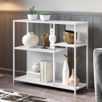 Konsoollaud 30cm lai diivanilaud kitsas sissep&auml;&auml;sulaud kaasaegne esikusse laud elutuppa magamistuppa k&uuml;psetatud emaili viimistlusega (valge, 90cm)