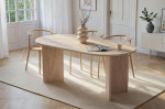 Elegantne s&ouml;&ouml;gilaud, travertiini v&auml;rvi, 180 x 75 x 89,5 cm, 100% melamiinkattega puitlaastplaat, 25 mm paksus, sobib ideaalselt kaasaegsetesse s&ouml;&ouml;giruumidesse.