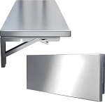 201 Edelstahl, Moderner Wandklapptisch, Klapptisch, K&uuml;chentisch, F&uuml;r K&uuml;che, Waschk&uuml;che, Restaurant (130 * 35 cm)