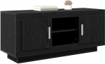 vidaXL TV-Schr&auml;nk Schwarz Eichen-Optik 102 x 35 x 45 cm Holzwerkstoff, Wohnzimmer, rustikal, langlebig, viel Stauraum, TV-Schrank, Medienkonsole, multifunktionales M&ouml;bel