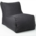 daazoo Elephant Living - Lounger Bean Bag - Premium Indoor Bean Bag - Optimaalne mugavus ja lihtne disain - Saab kombineerida Elephant Footstool Stockeriga (must)