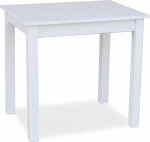 Metdrew puidust s&ouml;&ouml;gilaud, 90 x 60 cm, puidust laud 2 inimesele, v&auml;ike laud, skandinaavia stiilis, valmistatud m&auml;nnipuidust, k&ouml;&ouml;gilaud, lauaplaat: valge