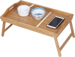 Klappbares Betttablett aus Holz im japanischen Stil f&uuml;r Laptop, Tee, Picknick und Freizeit Lernen (50 x 30 x 24 cm)