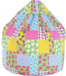 Puuvillane Patchwork Ladybird Bean Bag suur suurus
