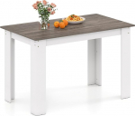 LIFEZEAL s&ouml;&ouml;gilaud 120 x 70 cm, k&ouml;&ouml;gilaud 4-6 inimesele, kaasaegne puidust v&auml;limusega s&ouml;&ouml;gilaud, s&ouml;&ouml;gilaud k&ouml;&ouml;ki, s&ouml;&ouml;gituppa, Max. 60 kg (valge)