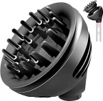 Hajuti lisad Dyson Airwrap Stylerile HS01 HS05 HS08, hajuti otsik lained ja lokid hajuti, konverteeritav Airwrap Styleri jaoks f&ouml;&ouml;niks, hajuti režiim + kuppelmoodus