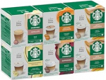 STARBUCKS degusteerimiskomplekt, valge tasside pakend Nescaf&eacute; Dolce Gusto kohvikapslid 6 x 12 (72 kapslit) - eksklusiivne Amazonis.