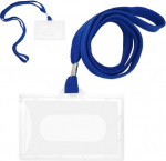 D.RECT Set of 50 Name Badges with Ribbon Card Case ID Holder for Business, Exhibition, Office, School and Children, Pack of 50 (Assorted Colours)