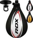 RDX Boxing Ball Adult Leather Set, Speedball Hanging with Holder, Professional Punching Ball, Boxing Speed Bag, Speed Ball, Boxing Training Equipment
