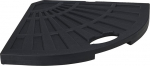 Cement Parasol Base 14 kg Stable and Stable with Handle and Triangular Design 47.5 x 47.5 x 4 cm, Black, 47.5 x 47.5 x 4 cm, black