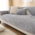 Edumov Diivanikate Non-Slip, universaalne diivanikaitse 1, 2, 3, 4-kohaline, pestav diivanikate, diivanikate, pehme diivanikate, viskekatted L-kujulisele, U-kujulisele diivanile (Hall, 90 x 160 cm)