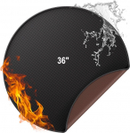 Tulekindel matt Fire Pit Underlay 2315 &deg; C tulekaitse matt soojuskaitse matt 91,4 cm BBQ grillide matt paks pritsmete grilli vaip p&otilde;randale Patio Deck muru, kokkupandav veekindel