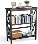 COSTWAY puidust konsoollaud, k&uuml;ljelaud, kaasaegne, 3 tasandit, koridorilaud, ideaalne sissep&auml;&auml;suks, elutuppa ja magamistuppa, kaasaegne, 79 x 32 x 86 cm (must)