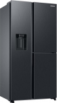 Samsung RH68DG853DB1EG Side-by-Side k&uuml;lmik koos s&uuml;gavk&uuml;lmikuga, 178 cm, 627 l, AI energiarežiim, toiduvitriini uks, topeltjahutus+, j&auml;&auml;- ja veedosaator, 4,5 l veepaak, mustast Premium terasest