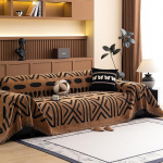 DREAMINGO Chenille diivan katab diivan Paks pehme m&ouml;&ouml;bli kaitsja Slipcovers 3 istekoha sektsioon diivan geomeetriline Jacquard Boho diivan katab pestav lemmikloomad lapsed 71 x 150 tolli