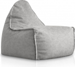 Aiire Relaxo XXL Bean Bag t&auml;iskasvanutele - Luksuslik Bean Bag tool koos t&auml;idisega poistele ja lastele - j&auml;medad p&otilde;randapadjad, chill tool m&otilde;nusasse nurka - m&auml;ngude Bean Bags valmistatud kunstnahast, hall