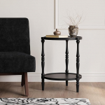 Aktsentne puidust k&uuml;ljelaud 2-tasandiline &uuml;mmargune &ouml;&ouml;kapp Looduslik k&uuml;ljelaud &Ouml;&ouml;laud perekonna magamistoas elutuppa K&auml;sitsi valmistatud must