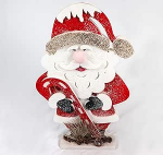 SHATCHI j&otilde;ululaudade kaunistused aknale, seinale, uksele, p&uuml;hade koju, glitter vaht, 72cm, 52cm, 42cm, 32cm, 52cm, punane ja hall