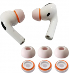 KASOTT Uuendatud m&auml;luvaht-k&otilde;rvaklapid AirPods Pro 1. ja 2. p&otilde;lvkonda, mugavad vahtkorgaklapid, parem m&uuml;ra t&uuml;histamine, 3 paari asendusotsikuid (oranž, keskmine)