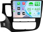 MSD 10.1 Zoll Bildschirm 2G+64G Autoradio f&uuml;r Mitsubishi Outlander 2012-2018 | Wireless Carplay Android Auto | Android 15 GPS Navi Radio | Volant WiFi DSP DAB Bluetooth 5.0 | Tagasis&otilde;idukamera | 2 Din