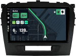 KEC [6G + 128G] IPS 9-tolline Android 15 autoraadio Suzuki Vitara 2014-2020 jaoks koos Navi Octa Core'iga [sisseehitatud 4G LTE/DAB+/CarPlay/Android Auto/DSP/peegel Link/GPS/Bluetooth 5.0/HDMI
