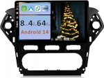 [4GB + 64GB] Android 14 autoraadio Ford Mondeo mk4 (2010-2014)-[Integreeritud CarPlay/Android Car/DSP/GPS]-10.1-tolline IPS puuteekraan CAM+MIC-DAB/peegel Link/Bluetooth 5.0/AHD/360 kaamera/WiFi