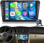 [2G + 64G] Android autoraadio Mazda 3 2003-2009, juhtmeta CarPlay & Android auto, EQ DSP, 9-tolline puutetundlik raadio GPS-navigatsiooniga, WiFi, FM RDS, Bluetooth, SWC + tagurduskaamera, mikrofon