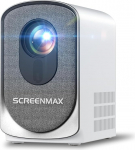 SCREENMAX C7 Mini projektor WiFi Bluetooth, 1080P toetab videoprojektor elektrooniline fookus Keystone korrektsioon, mobiiltelefoni projektor kodukino &uuml;hildub iPhone/Android/Laptop/TV Stickiga