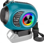 Adisipsoarin Bluetooth-k&otilde;lar Makita 18V LXT akule, traadita k&otilde;lar HD heliga, TWS sidumine, BT5.3 ehitusplatsil kodupidu v&auml;ljas rannas kingitus (aku ei kuulu komplekti).