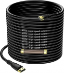 Jorenca 4K HDMI kaabel 25 m (HDMI 2.0, 18 Gbps) Ultra High Speed kulditud &uuml;hendused, Ethernet Audio Return Video 4K, Full HD1080p, 3D &uuml;hilduv Xbox s&uuml;learvuti PS3 PS4 PS9 PC HDTV