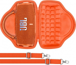 Aenllosi f&uuml;r JBL Charge 6 Bluetooth-Lautsprecher Hartschalen-Tragetasche mit Schulterriemen, Orange, nur Tasche