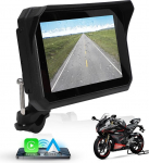 5-tolline mootorratta Carplay GPS navigatsioon, Airplay CarPlay / Android auto mootorratastele, veekindel IPS puuteekraan, mootorratta / mootorratta GPS, Bluetooth