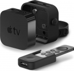 elago Multi Mount Multi Wall Mount pakett koos kaugjuhtimispuldi hoidjaga Mount Remote Holder Compatible with Apple TV 4K / 4th Generation - [All-In-One Combination] [Three Mounting Options] [Ventilation]