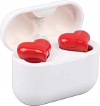 S&uuml;damekujulised traadita k&otilde;rvaklapid, armas traadita k&otilde;rvaklapid, traadita Bluetooth k&otilde;rvaklapid koos laadimiskohvriga, treeninguteks, spordiks, reisimiseks &otilde;ues