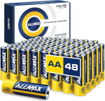 Allmax AA Mignon (LR6) Maksimaalse v&otilde;imsusega leelispatareid (48 tk) - &uuml;likindlad, 10-aastane s&auml;ilivusaeg, lekkekindlad, 1,5 V