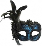 Sinine k&uuml;lgmine sulgede maskiball Veneetsia silmamask