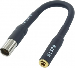 WJSTN 3-pooluseline Mini-XLR-Stecker auf 3,5-mm-Buchse, TRS-Stereo-symmetrisches Adapterkabel