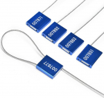 Lzbignun 100 turvalisuse metallkaabli tihendid nummerdatud Tamper Proof Pull-Tite traileri pitsat &uuml;hekordselt kasutatav alumiiniumist kaabli sidemed Self Locking turvav&ouml;&ouml; konteineri paakauto