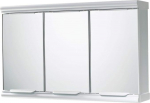 Gedy 3 Door Mirror Bathroom Cabinet - White Gloss