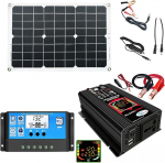 Solar Power Kit - Compact Renewable Setup, umweltfreundliche Leistungsl&ouml;sung | - Battery Backup, Wechselrichter Ladeger&auml;t Combo-Paket, Solar Energy Farm Mobile Solarr-System f&uuml;r Wohnmobil-