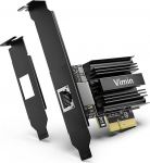 10G PCI-E Network Card with 10Gbps RJ45 Ports, Intel AQC113 Controller, VIMIN 10Gb Ethernet Adapter Card Compatible with PCI Express X8, X16, Supports Windows 10/11/Windows Server/Linux