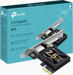 TP-Link 2.5 Gigabit PCI Express v&otilde;rguadapter, madala profiiliga ja t&auml;isk&otilde;rgusega klambrid, toetab Windows 11/10/8.1/8/7, Windows Server RS 2022/2019/2016/2012/2012 R2/2012 8 R2. Linux (TX201)